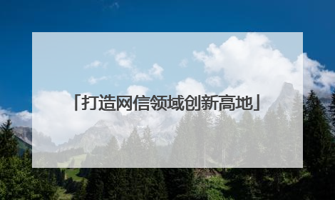 打造网信领域创新高地