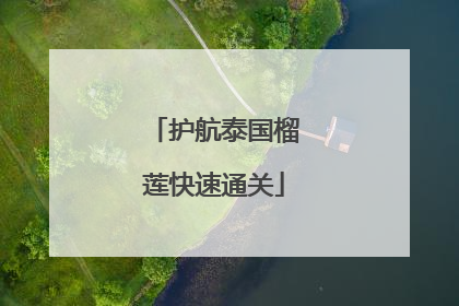 护航泰国榴莲快速通关