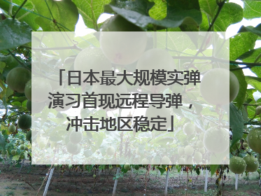 日本最大规模实弹演习首现远程导弹，冲击地区稳定
