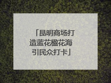 昆明商场打造蓝花楹花海引民众打卡