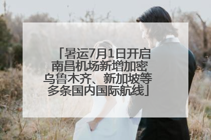 暑运7月1日开启 南昌机场新增加密乌鲁木齐、新加坡等多条国内国际航线