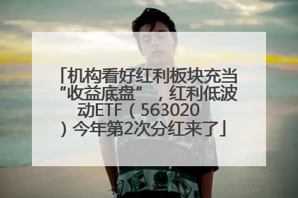机构看好红利板块充当“收益底盘”，红利低波动ETF（563020）今年第2次分红来了