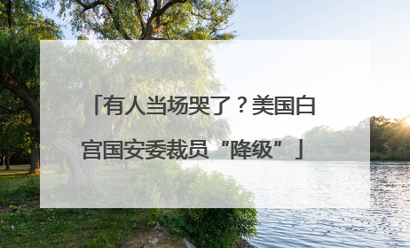 有人当场哭了？美国白宫国安委裁员“降级”