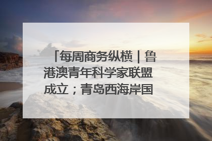 每周商务纵横｜鲁港澳青年科学家联盟成立；青岛西海岸国际能源自贸港启用