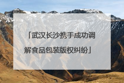 武汉长沙携手成功调解食品包装版权纠纷