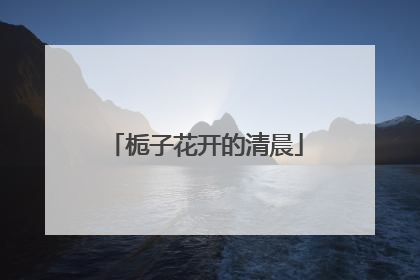 栀子花开的清晨