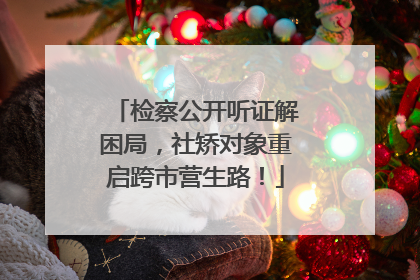 检察公开听证解困局，社矫对象重启跨市营生路！