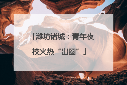 潍坊诸城：青年夜校火热“出圈”