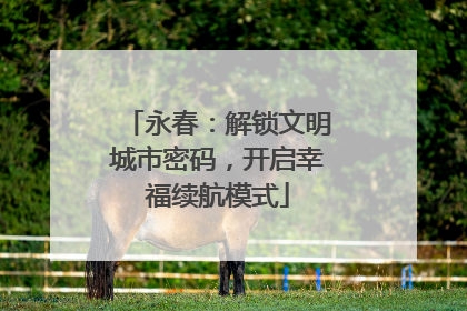永春：解锁文明城市密码，开启幸福续航模式