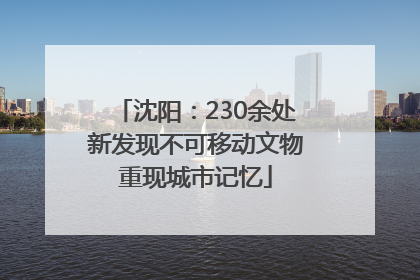 沈阳：230余处新发现不可移动文物重现城市记忆