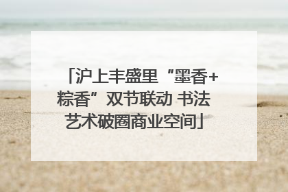 沪上丰盛里“墨香+粽香”双节联动 书法艺术破圈商业空间