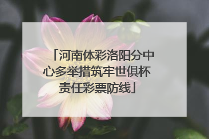 河南体彩洛阳分中心多举措筑牢世俱杯责任彩票防线