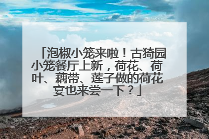 泡椒小笼来啦！古猗园小笼餐厅上新，荷花、荷叶、藕带、莲子做的荷花宴也来尝一下？