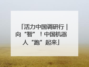 活力中国调研行｜向“智”！中国机器人“跑”起来