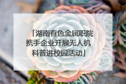湖南有色金属职院携手企业开展无人机科普进校园活动