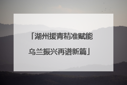 湖州援青精准赋能 乌兰振兴再谱新篇