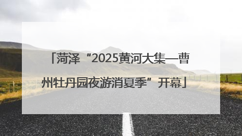 菏泽“2025黄河大集—曹州牡丹园夜游消夏季”开幕