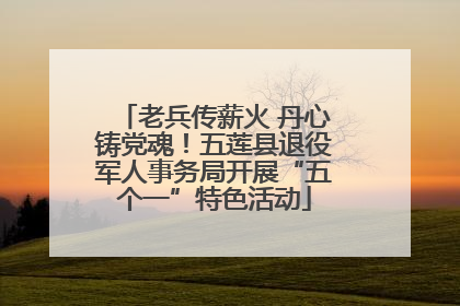 老兵传薪火 丹心铸党魂！五莲县退役军人事务局开展“五个一”特色活动
