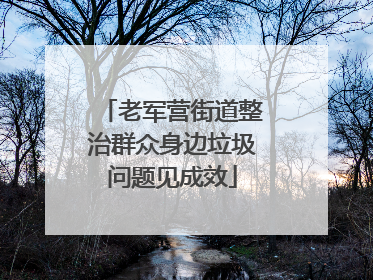老军营街道整治群众身边垃圾问题见成效