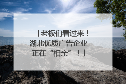老板们看过来！湖北优质广告企业正在“相亲”！