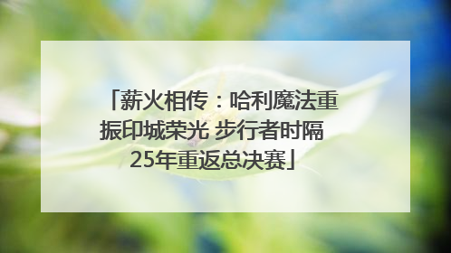 薪火相传：哈利魔法重振印城荣光 步行者时隔25年重返总决赛