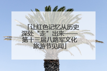 让红色记忆从历史深处“走”出来——第十三届八路军文化旅游节见闻