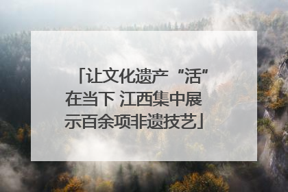 让文化遗产“活”在当下 江西集中展示百余项非遗技艺
