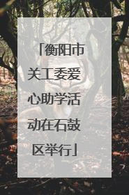 衡阳市关工委爱心助学活动在石鼓区举行