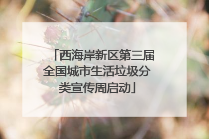 西海岸新区第三届全国城市生活垃圾分类宣传周启动