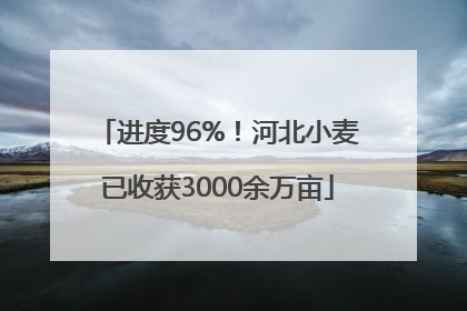 进度96%！河北小麦已收获3000余万亩