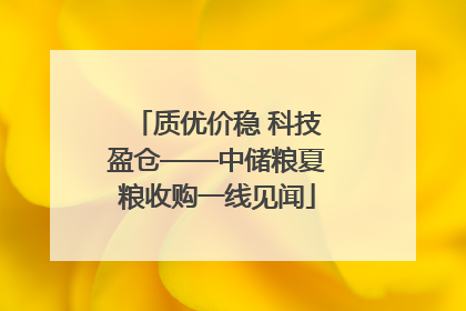 质优价稳 科技盈仓——中储粮夏粮收购一线见闻