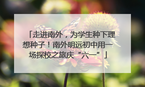 走进南外，为学生种下理想种子！南外明远初中用一场探校之旅庆“六一”