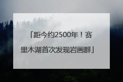 距今约2500年！赛里木湖首次发现岩画群