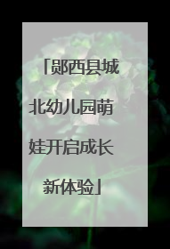 郧西县城北幼儿园萌娃开启成长新体验
