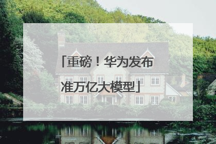 重磅！华为发布准万亿大模型