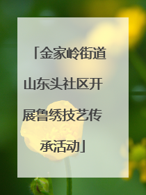 金家岭街道山东头社区开展鲁绣技艺传承活动