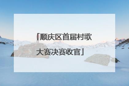 顺庆区首届村歌大赛决赛收官