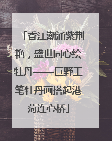 香江潮涌紫荆艳，盛世同心绘牡丹——巨野工笔牡丹画搭起港菏连心桥