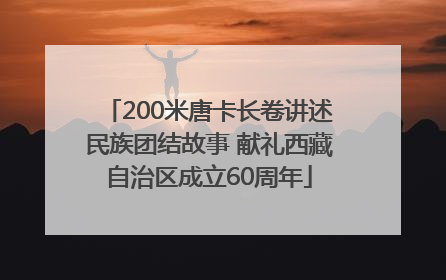 200米唐卡长卷讲述民族团结故事 献礼西藏自治区成立60周年