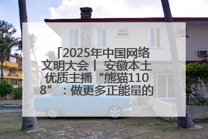 2025年中国网络文明大会丨 安徽本土优质主播“熊猫1108”：做更多正能量的事情 带给大家快乐