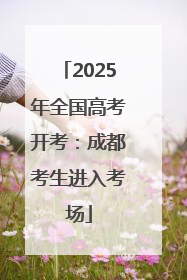 2025年全国高考开考：成都考生进入考场