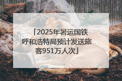 2025年暑运国铁呼和浩特局预计发送旅客951万人次
