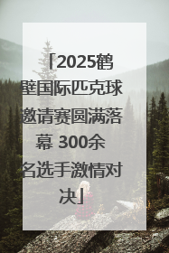 2025鹤壁国际匹克球邀请赛圆满落幕 300余名选手激情对决