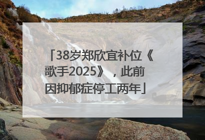 38岁郑欣宜补位《歌手2025》，此前因抑郁症停工两年