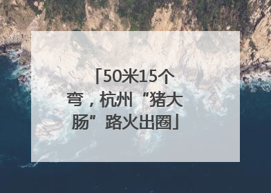 50米15个弯，杭州“猪大肠”路火出圈