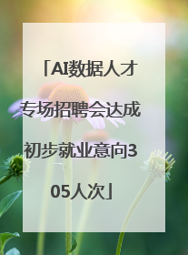 AI数据人才专场招聘会达成初步就业意向305人次